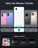 Goton for iPhone 17e/16e Case with Privacy Tempered Glass Screen Protector photo 2