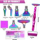 Diamond Art Pens Tools Diamond Painting Accessories Kits with Screw Metal Tip Roller Diamond Painting Pen Drill Bead Dot Pens for Art Craft Nail (Purple Pen Color 6) — 4