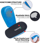 Correct-Position Height Increase Insoles, Heel Cushion Inserts, Heel Lift Inserts for Leg Length Discrepancies (Blue, 1.4" Height) - 0.6" Height — 3