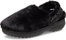Crocs Unisex-Adult Classic Unfurgettable Lined Clogs, Fuzzy Slippers | 7 Women/5 Men | Black — 1