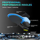 Welnove Carbon Fiber Sports Insoles with Arch Support | Jump Higer & Run Faster Stabilize Better Athletic Insoles for Running, Basketball | Shock Absorption & Energy Return,NOT for Cleats-XL - Blue — 4