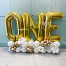 Gold Alphabet Balloons, 40 Inch Custom Name Balloons, Self Inflating Helium Foil Letters for Men Birthday Party Decorations | Letter V — 3