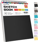 Soucolor Sketch Book 9" x 12", 100 Sheets Kids Art Sketchbook Drawing Pad | Black | 9" x 12" (Pack of 1) — 1