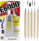 Glue W/Tips E6000 1oz,Clear,2 Pack — 8