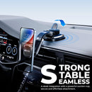 BESTRIX Phone Holder for Car, Magnetic Car Phone Mount | Dashboard Car Phone Holder Compatible with iPhone 15, 14,13,12,11Pro,Xr,XS Pro MAX Galaxy S24 23 22 21 20 Ultra Note S8 S9 S10 & All Smartphone | Black photo 3