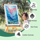 ESRICH Stretched Canvas for Painting 18x24 Inch, 3Pack Large Canvas for Painting, Triple Primed Acid-Free Cotton Blank Canvases for Oil, Acrylic, Watercolor & Gouache for Paint Parties, Art Classes | 3Pack-18x24 Canvas — 4