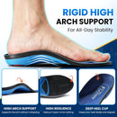 PCSsole Heavy Duty Plantar Fasciitis Insoles, 250+lbs Arch Support - Blue - Mens 4-4.5 | Womens 6-6.5(9.29")(236MM) — 4
