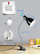 LALISU Desk lamp Eye-Caring Table Lamps, 360°Rotation Gooseneck Clip Lamp — 6