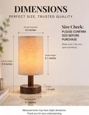 Rechargeable Cordless Table Lamp – 4000mAh Battery Bedside Lamp, Mini Touch Control Dimmable LED Light with 3 Color… — 3