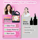 YIEHO UV Resin 1000g -Bulk Upgraded Crystal Clear Hard UV Fast Curing Epoxy Resin Supplies for Craft Jewelry Making 1KG — 5