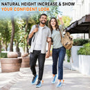Height Increase Insoles for Men Women, 4D Cloud-Like Memory Foam Shock Absorption Anti-Fatigue Steppers Insoles, Comfortable & Breathable Massage Shoe Inserts for Standing All Day - Black - 1IN / US Women 6.5-9 — 7