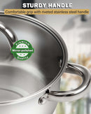 Cook N Home Kitchen Cookware Sets, 12-Piece Basic Stainless Steel Pots and Pans, Silver — 7