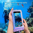 Floatable Waterproof Phone Pouch Case for iPhone 17 16 Pro Max/15/14/13/12, IP68 Travel Cellphone Dry Bag Beach Cruise Ship Essentials Bags with Crossbody Lanyard, Iridescent Purple - 7″ — 4