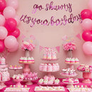 BEISHIDA Bright Pink Pre-Strung Go Shawty It's Your Birthday Banner Decor — 6