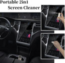 Car Screen Cleaner Spray and Wipe for Women, Cell Phone Touchscreen Cleaning Wiper Kit Accessories for MacBook Display iPad iPhone Mac Laptop Computer Monitor TV Screens, Black Grey White photo 3