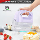 Lord Eagle Hand Mixer Electric Handheld 400W, 5-Speed Lightweight, Purple