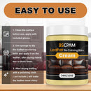 Cream White Leather Recoloring Balm, 12oz Leather Color Restorer for Couches, Leather Repair Kit for Furniture, Leather Dye for Leather — 5