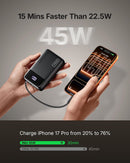 INIU Portable Charger, Smaller 45W Fast Charging Power Bank, 20000mAh Black photo 3