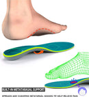 STSVZORR 220 lbs+ High Arch Support Insert Metatarsal Pad Pain Relief Men Women Plantar Fasciitis Insole Orthotic Flat Feet Heel Spur Comfort Standing All Day, Work Boots Shoe Insole - Armygreen — 4