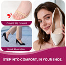 3-Pair Ball-of-Foot Cushions for High Heels Sandals Women - Bukihome Soft Gel Metatarsal Pads for Forefoot Pain Relief, Invisible Shoe Inserts Non-Slip Prevent Foot Sliding Forward (Beige) 3