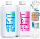 SigWong Epoxy Resin 40OZ - Crystal Clear Coating Kit, Easy Mix 1:1 Ratio, Bubble Free & Anti-Yellowing, Self… — 1