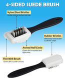 Jevvu Suede Shoe Cleaner, Suede Cleaning Kit with Brush & Towel for Suede, Nubuck, Leather, Boots, Trainer — 5