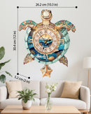 3D Puzzles for Adults, 3D Puzzle Sea Turtle Clock Kit (with Pendulum), Wooden Puzzle for Adults Home Wall Decor Clock Christmas Day Puzzle Gifts for Women Men — 2