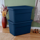 Sterilite Tote, Plastic Storage Bins with Snap Lids, 30 Gallon, 6-Pack — 5