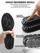 4D Cloud Insoles for Men, Arch Support Insoles, Memory Foam Insoles, Steppers Insoles Shock Absorption and Cushioning Sports Shoe Insoles for Standing All Day (Graphene Black, Men 8-14（12.4 Inch) — 2