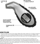 Slime 20017 Tire Pressure Gauge, Digital Gauge, 5-150 PSI