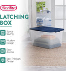 Sterilite Color Program, Large Clear Plastic Storage, 64 Quart, 6-Pack — 2
