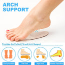 Gel Arch Support, 3 Pairs Shoe Insoles for Flat Feet, Reusable Arch Inserts for Plantar Fasciitis, Adhesive Arch Pad for Relieve Pressure and Foot Pain(Beige) — 3