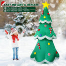 7 FT Tall Christmas Inflatables Tree Decorations Outdoor, Blow up Christmas Tree Yard Decor with LED Lights Star Treetop & Colorful Candy for Xmas Holiday Party Indoor Garden Patio Display Hall Lawn — 2