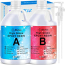 JDiction High Gloss Epoxy Resin, 1 Gallon Crystal Clear Bubble-Free Resin — 1
