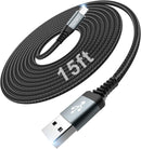 USB to USB C Cable 15FT 1Pack, Extra Long USB C Cable 3A Fast Charging 1
