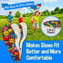 Kids Shoe Insoles Bubble Gum Scented Soft Foam Replacement Inserts — 3