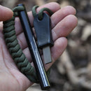 4" Survival Ferro Rod Drilled Flint Fire Starter and Striker Kit — 3