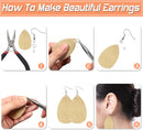 TOAOB 150pcs Hypoallergenic Earring Hooks Mixed Colors Ear Wire Hooks Earring Making Kit with 1000pcs Open Jump… — 4