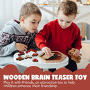 Yunsailing 3 Pack Wooden Hexagon Tangram Brain Teaser Puzzles, Vintage — 4