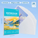 Pacocoast Watercolor Paper, 9"X12" Cold Press Water Color Paper Pad,Teal | 9" x 12" — 2
