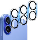 Dengduoduo Camera Lens Protector for iPhone 16 and 16 Plus 3 Pack, Tempered Glass, Ultra HD, 9H Hardness, Anti-Scratch, Case Friendly, Easy to Install [No Affect on Night Shots] — 1