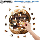 WOODBESTS Wooden Puzzles for Adults, Mouse's Walnut House Puzzle, M-185 PCS — 2