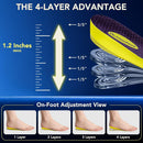 [4-Layer, 1.2"] Adjustable 3/4 Height Increase Insoles — 2