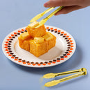 8PCS Gold Mini Metal Tongs, 5" Stainless Steel Serving Tiny Tong, Small Kitchen Accessories for Appetizer, Ice,… — 7