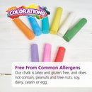 Colorations Jumbo Washable Chalk, Set of 126, Each Piece 4" x 1" | 126 Pieces — 8