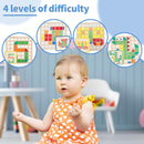 Montessori Tangram Educational, Geometric Shapes Puzzle Toys with 120Pcs Wooden Puzzle Blocks and 20Pcs Cards, Colorful Pattern Montessori Children's Educational Gifts for Kids Ages 3 and Up — 5