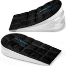 DR. Potter+ 4 Layers Adjustable Height Increase Insoles, 1 Inch Heel Lift for Leg Length Discrepancies, Heel Cushions for Heel Spurs and Heel Pain, Heel Inserts for Women and Man (Black, Large) — 1