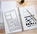 30 PCS Journal Stencils, Planner Stencils for Junk Journal Notebook Diary Scrapbook DIY Drawing Template Journal Stencil 4x7 Inch — 6