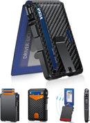 Wallet for Men, Mens Minimalist Wallet 9-13 Cards, Slim Compact RFID Wallet
