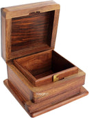 TOSQP27 Secret Box Brainteaser Puzzle Case Wooden Trick Opening Storage Organiser Unique Artisan Gifts Her, Girlfriend, Men — 3